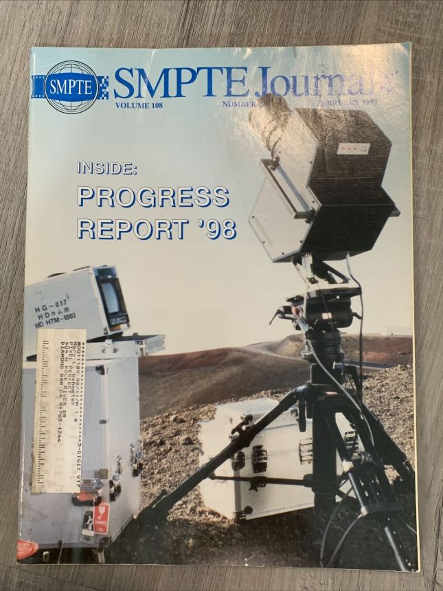 SMPTE MOTION IMAGING JOURNAL magazine side cover  February 1999