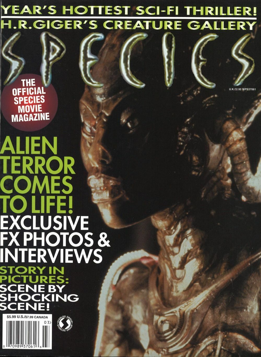 STARLOG MOVIE SERIES magazine side cover Issue 3   1995
