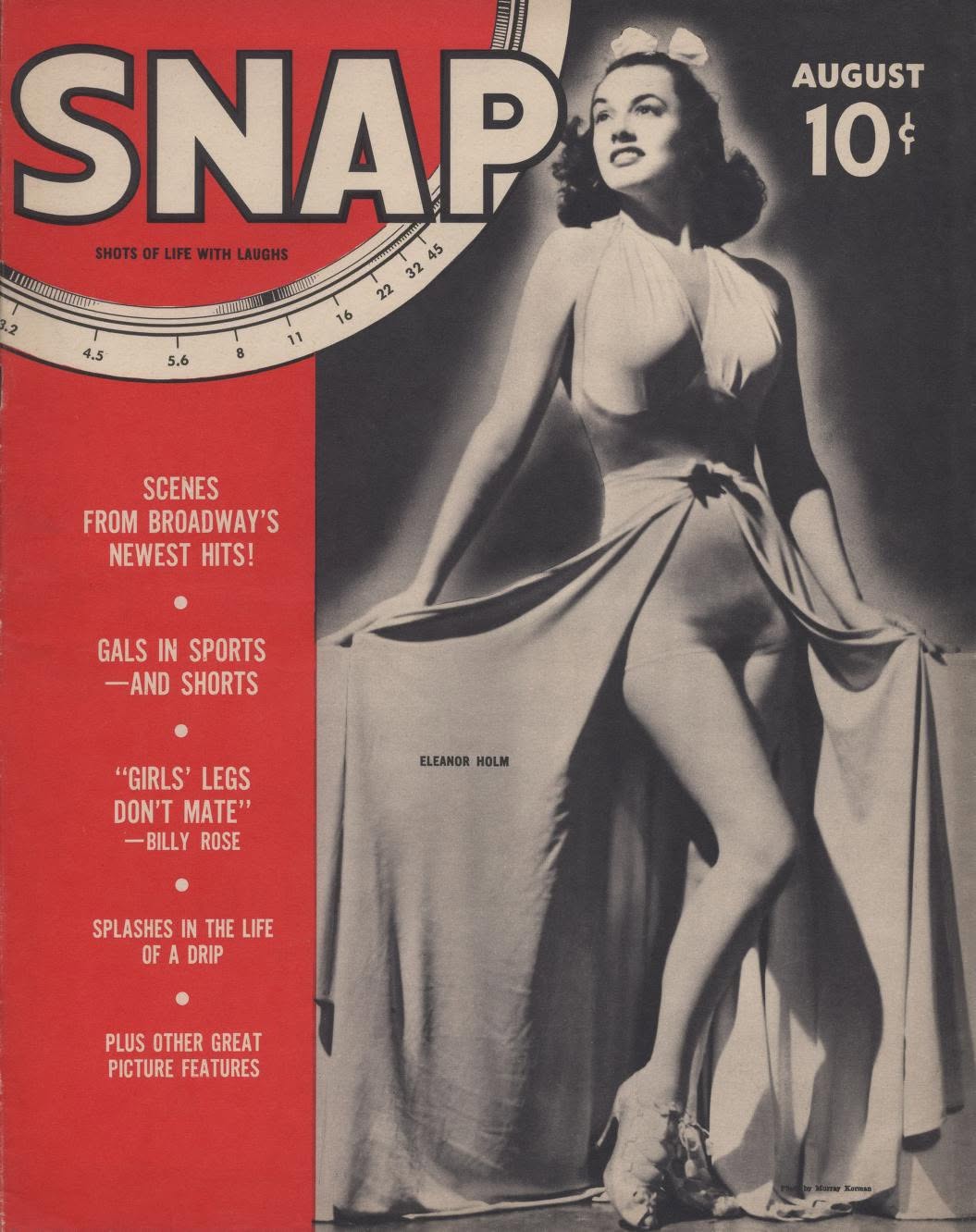 SNAP magazine side cover  Vol 1 No  1  August 1940