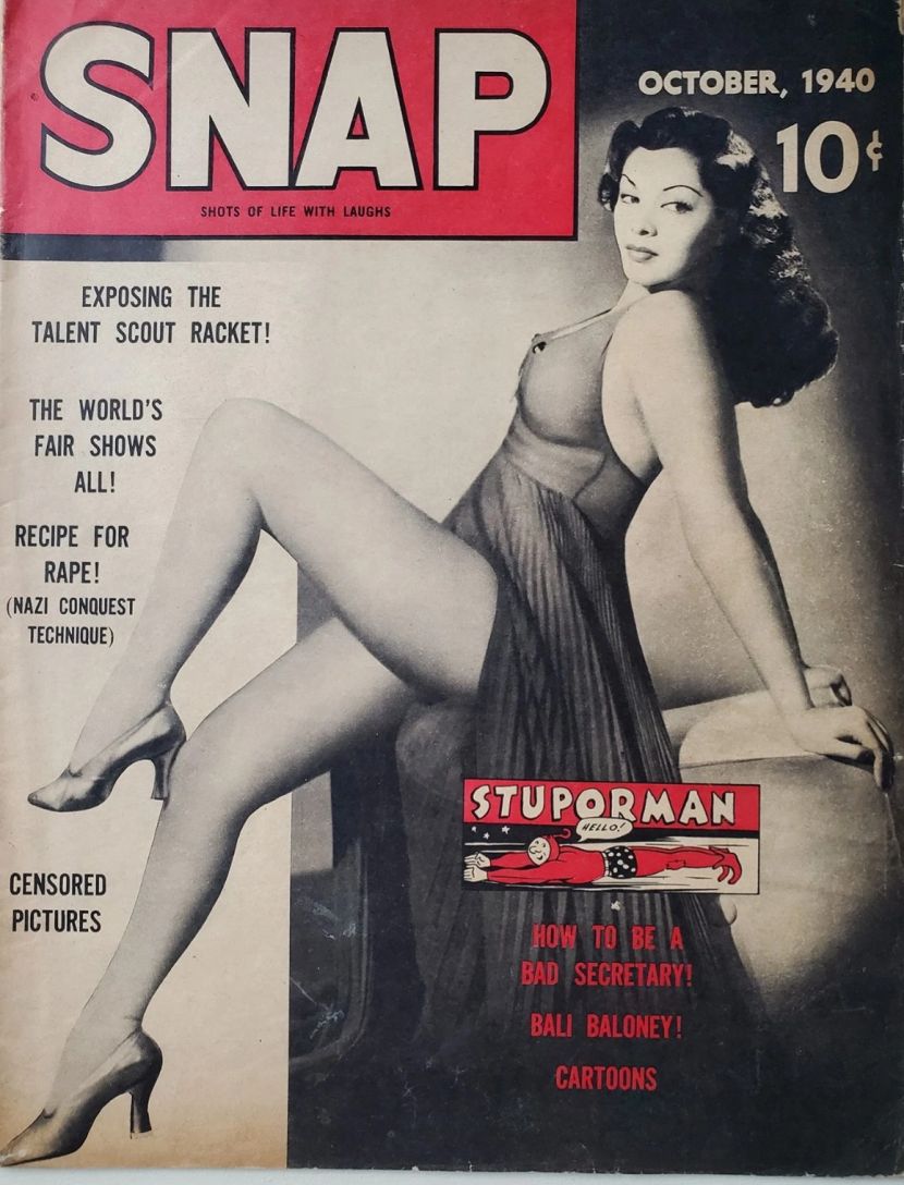 SNAP magazine side cover Issue 2  October 1940