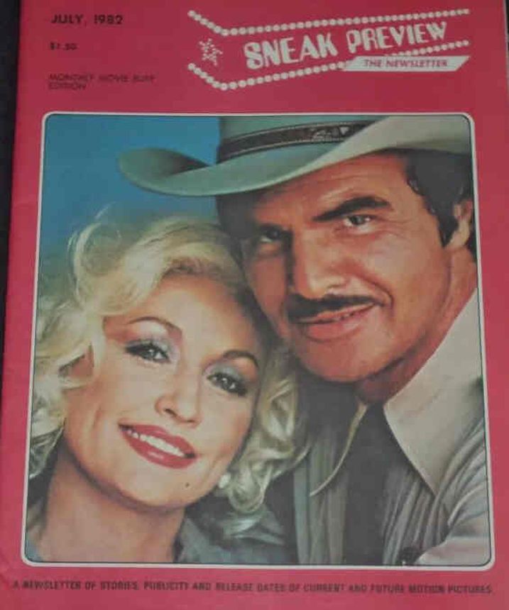 SNEAK PREVIEW magazine side cover  July 1982