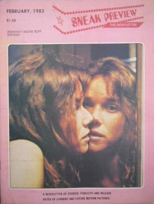 SNEAK PREVIEW magazine side cover  February 1983