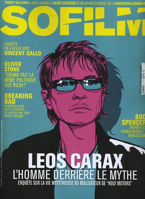 SOFILM magazine side cover Issue 2 July/August 2012