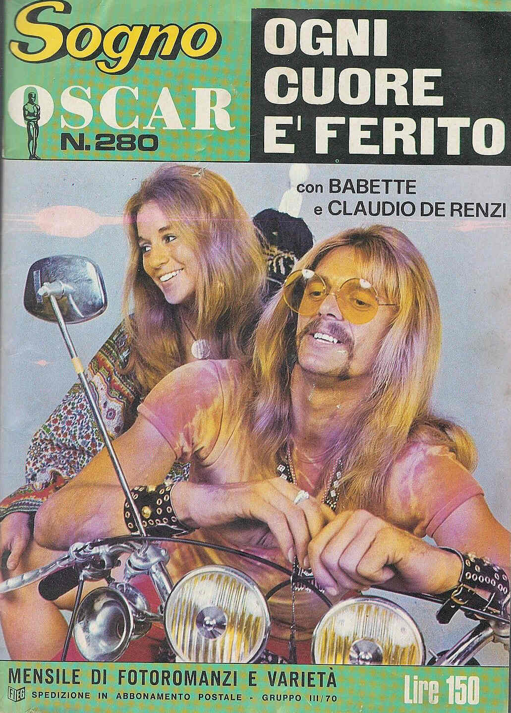 SOGNO OSCAR magazine side cover Issue 280  1970
