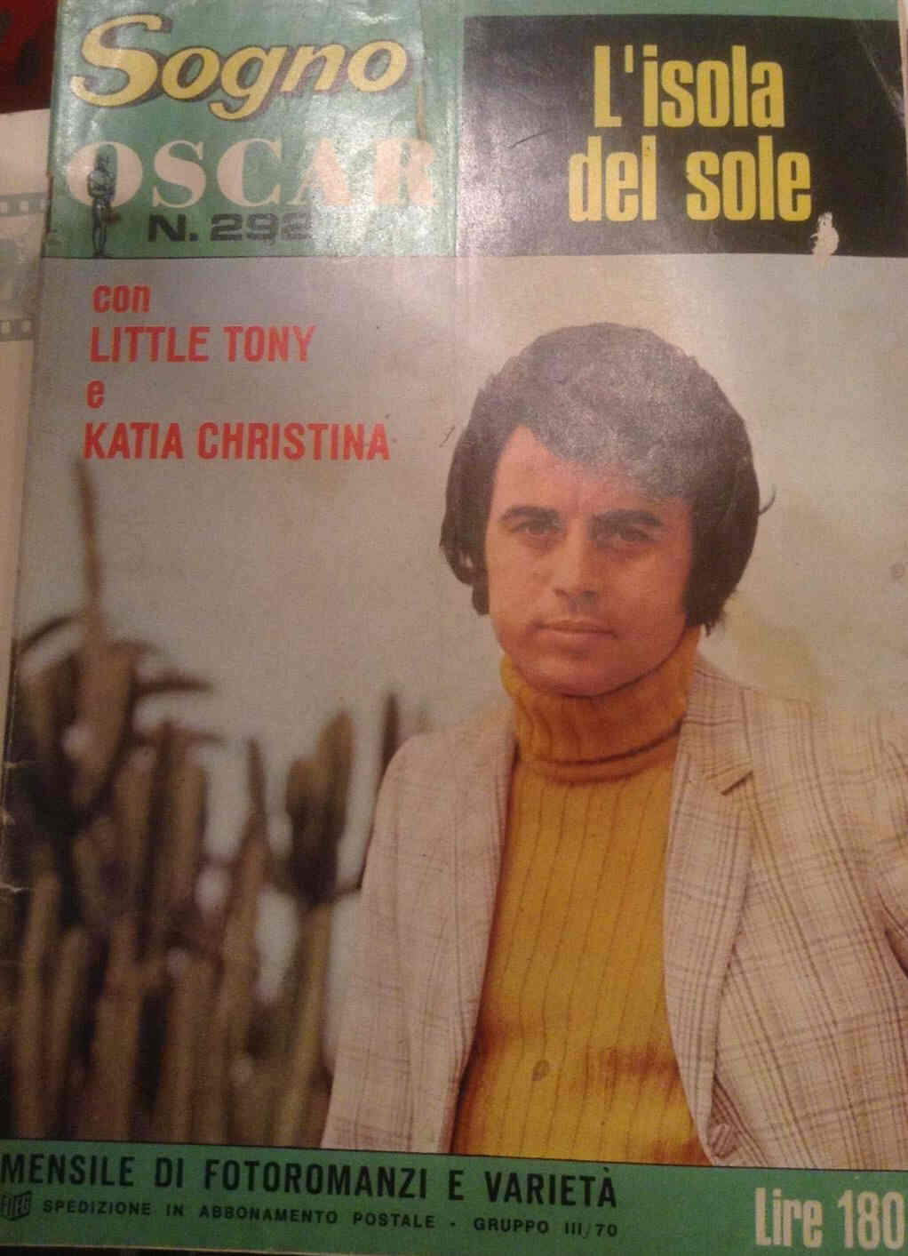 SOGNO OSCAR magazine side cover Issue 292  1971