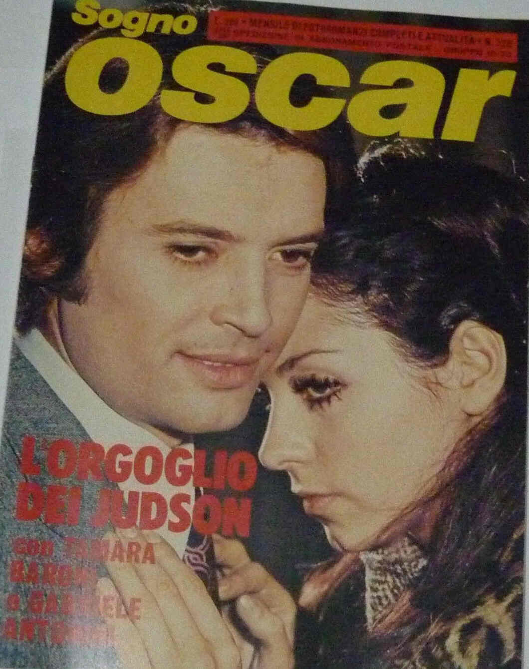 SOGNO OSCAR magazine side cover Issue 328  1973