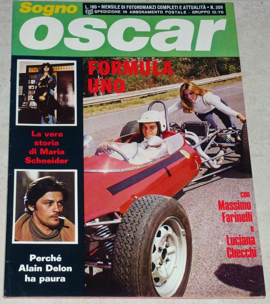 SOGNO OSCAR magazine side cover Issue 309  
