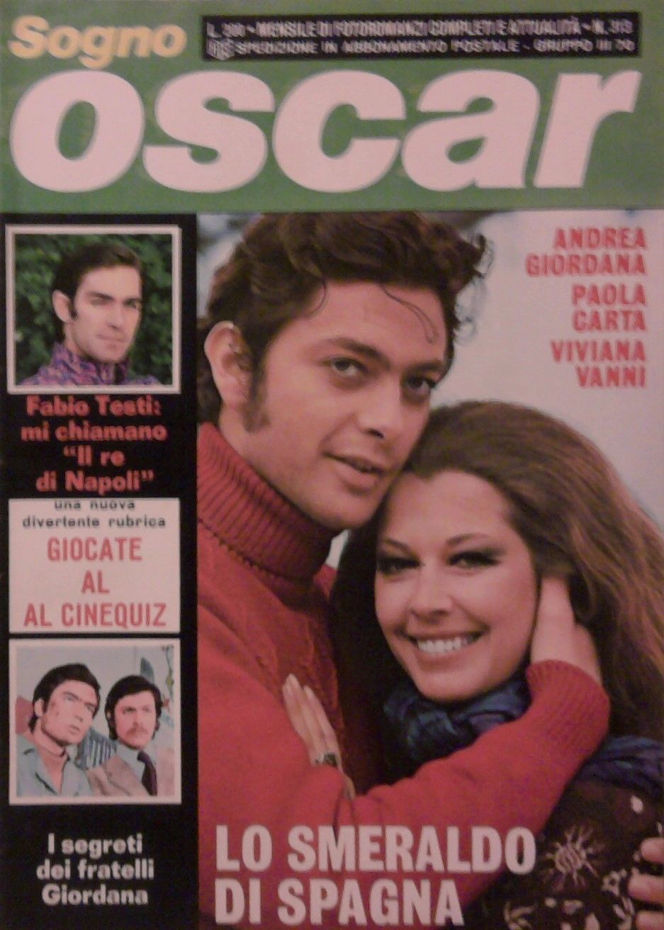 SOGNO OSCAR magazine side cover Issue 313  
