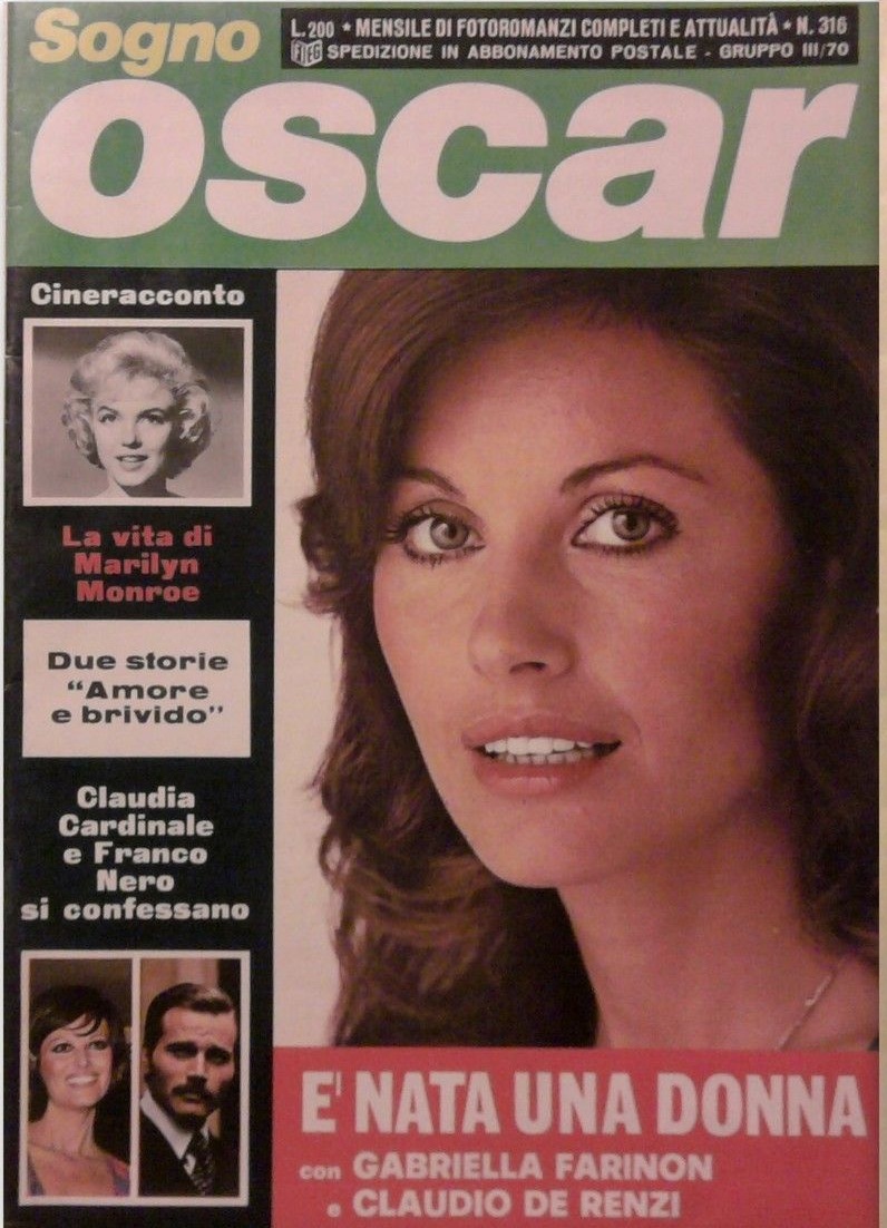 SOGNO OSCAR magazine side cover Issue 316  