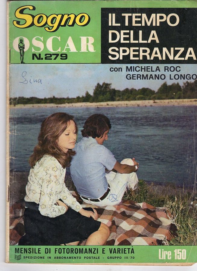 SOGNO OSCAR magazine side cover Issue 279   1970
