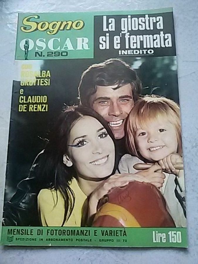 SOGNO OSCAR magazine side cover Issue 290   1971