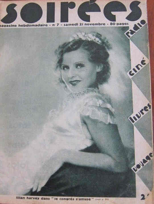 SOIREES magazine side cover Issue 7 21 November 1931