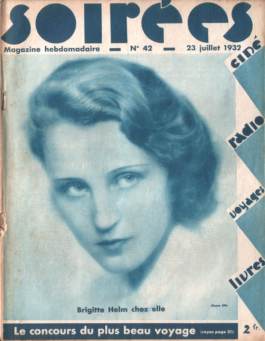 SOIREES magazine side cover Issue 42 23 July 1932