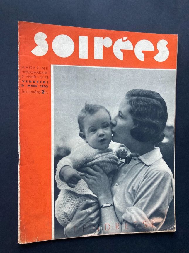 SOIREES magazine side cover Issue 75 10 March 1933