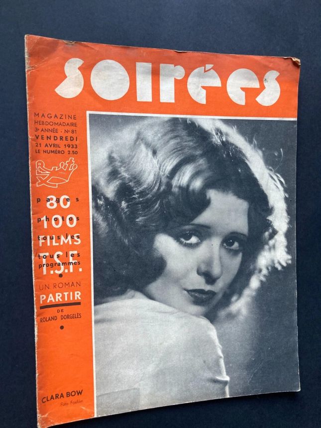SOIREES magazine side cover Issue 81 21 April 1933