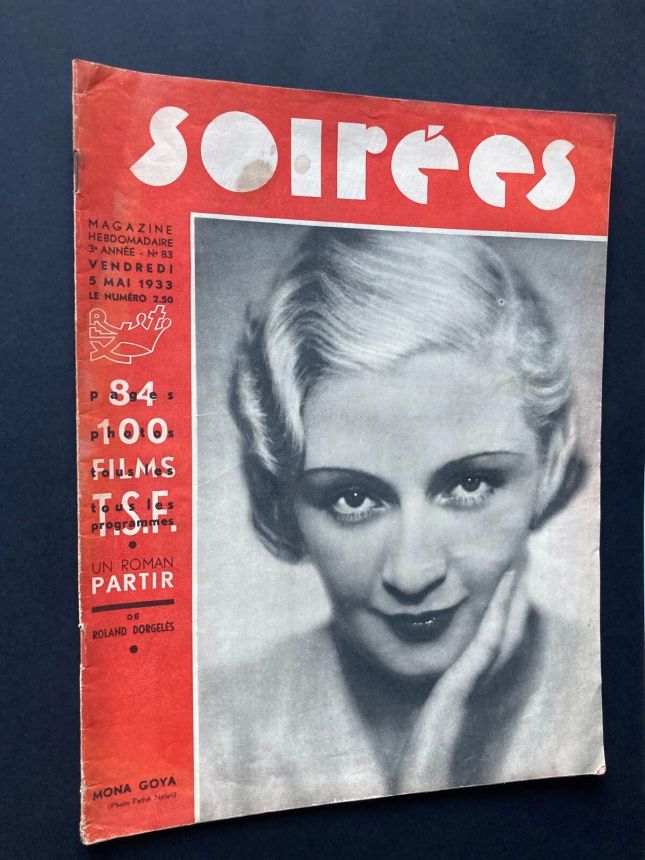 SOIREES magazine side cover Issue 83 5 May 1933