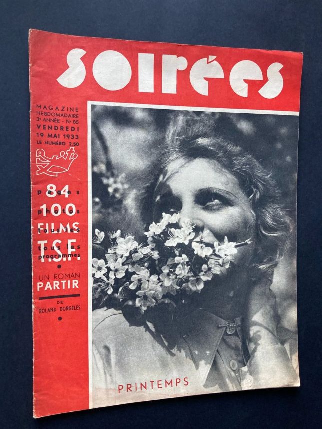 SOIREES magazine side cover Issue 85 19 May 1933