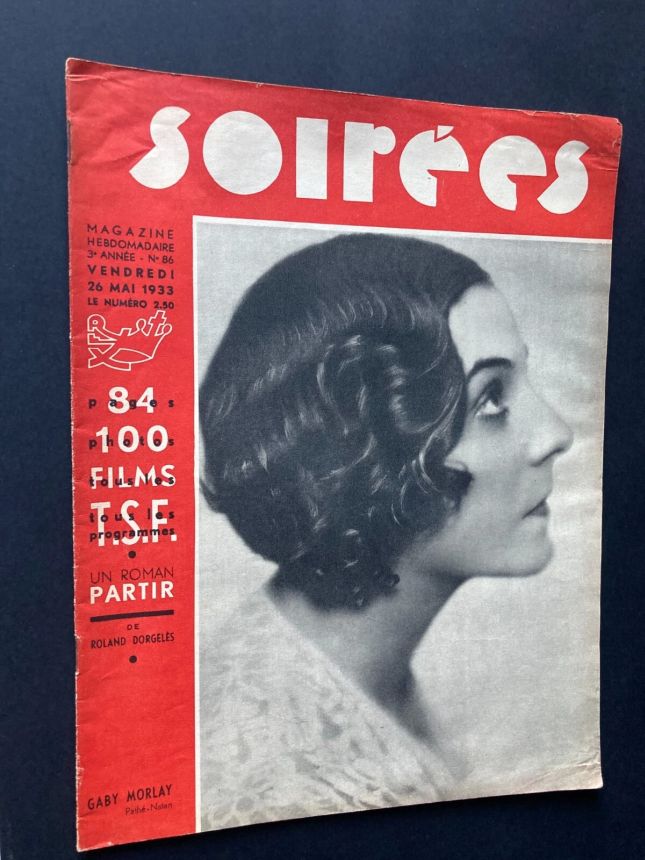 SOIREES magazine side cover Issue 86 26 May 1933