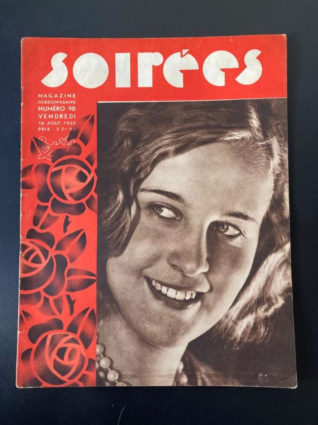 SOIREES magazine side cover Issue 98 18 August 1933