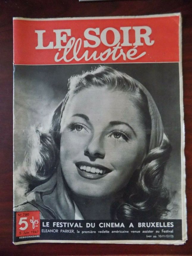 LE SOIR ILLUSTRE magazine side cover Issue 780 5 June 1947