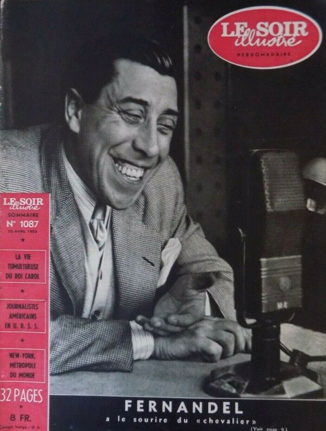 LE SOIR ILLUSTRE magazine side cover Issue 1087 23 April 1953