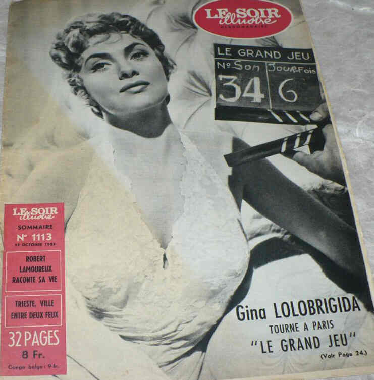 LE SOIR ILLUSTRE magazine side cover Issue 1113 22 October 1953