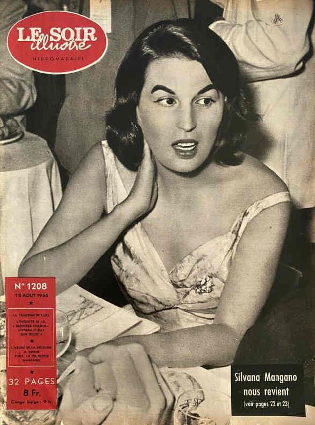 LE SOIR ILLUSTRE magazine side cover Issue 1208 18 August 1955