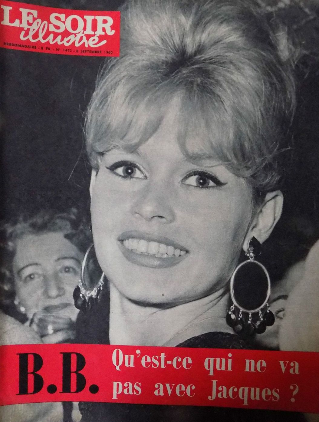 LE SOIR ILLUSTRE magazine side cover Issue 1472 8 September 1960