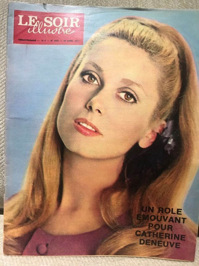 LE SOIR ILLUSTRE magazine side cover Issue 2025 22 April 1971