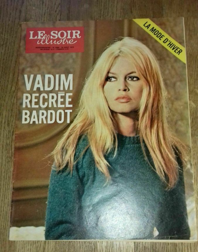 LE SOIR ILLUSTRE magazine side cover 24 August 1972