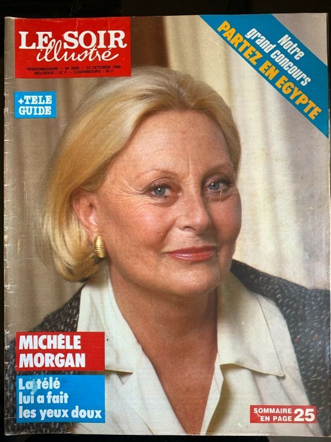 LE SOIR ILLUSTRE magazine side cover Issue 2835 23 October 1986