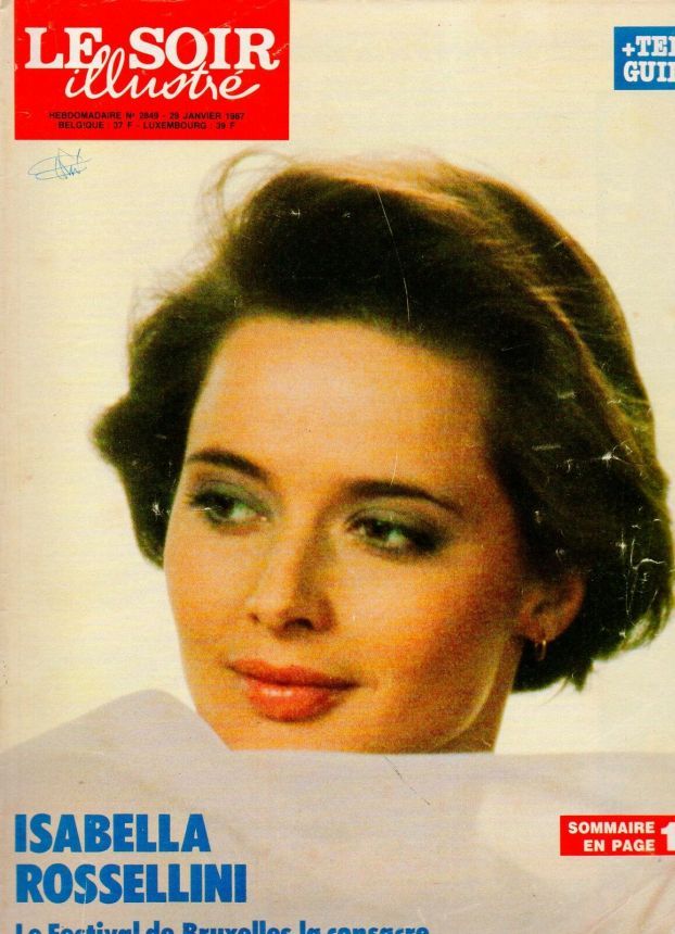 LE SOIR ILLUSTRE magazine side cover Issue 2849 29 January 1987