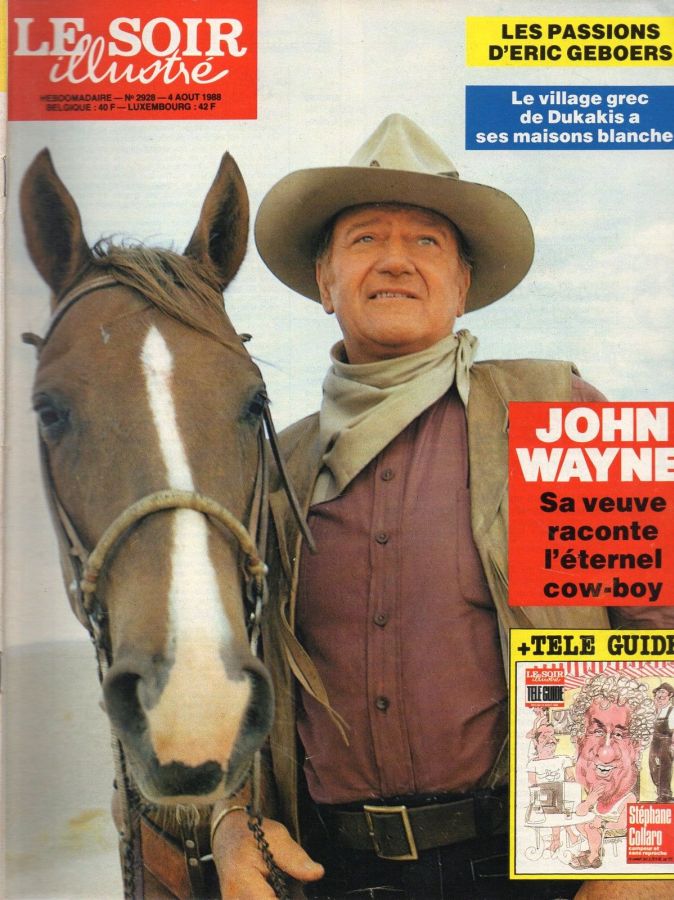 LE SOIR ILLUSTRE magazine side cover Issue 2928 4 August 1988