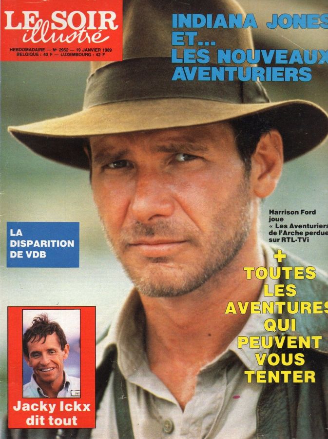 LE SOIR ILLUSTRE magazine side cover Issue 2952 19 January 1989