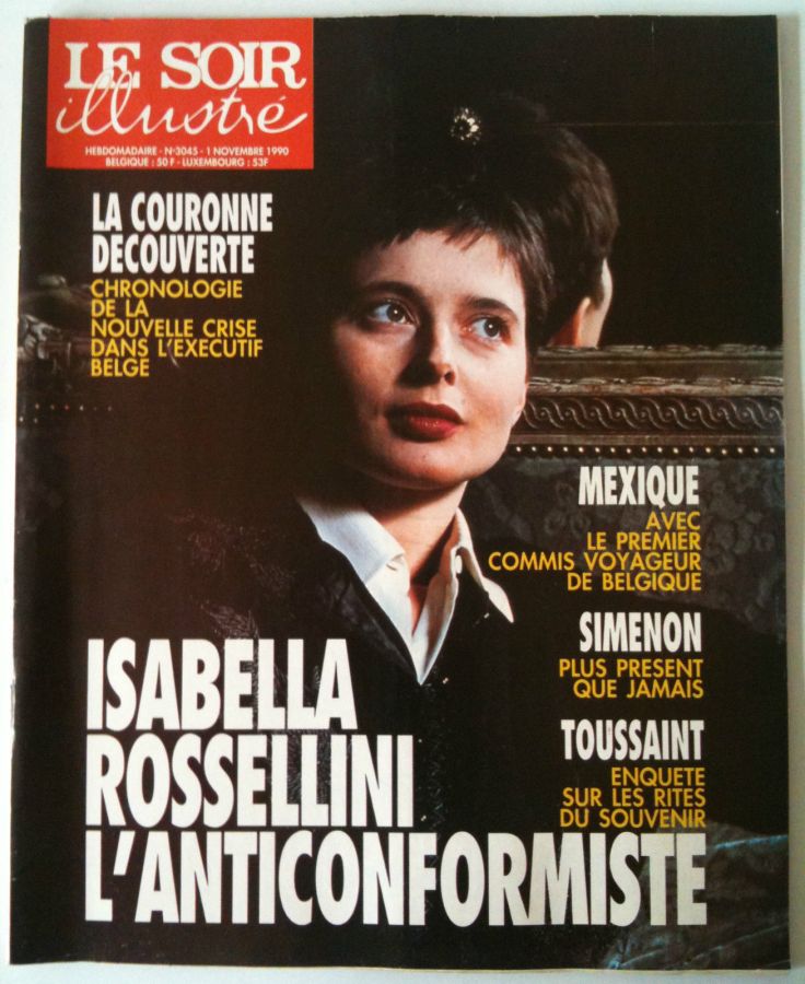 LE SOIR ILLUSTRE magazine side cover Issue 3045 1 November 1990