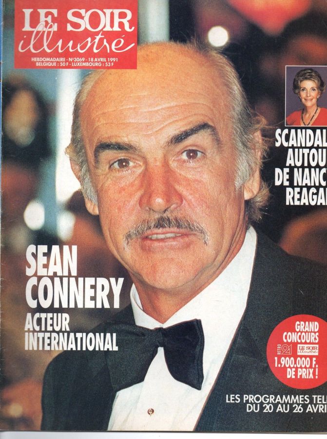 LE SOIR ILLUSTRE magazine side cover Issue 3069 18 April 1991