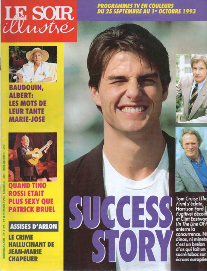 LE SOIR ILLUSTRE magazine side cover Issue 3196 22 September 1993
