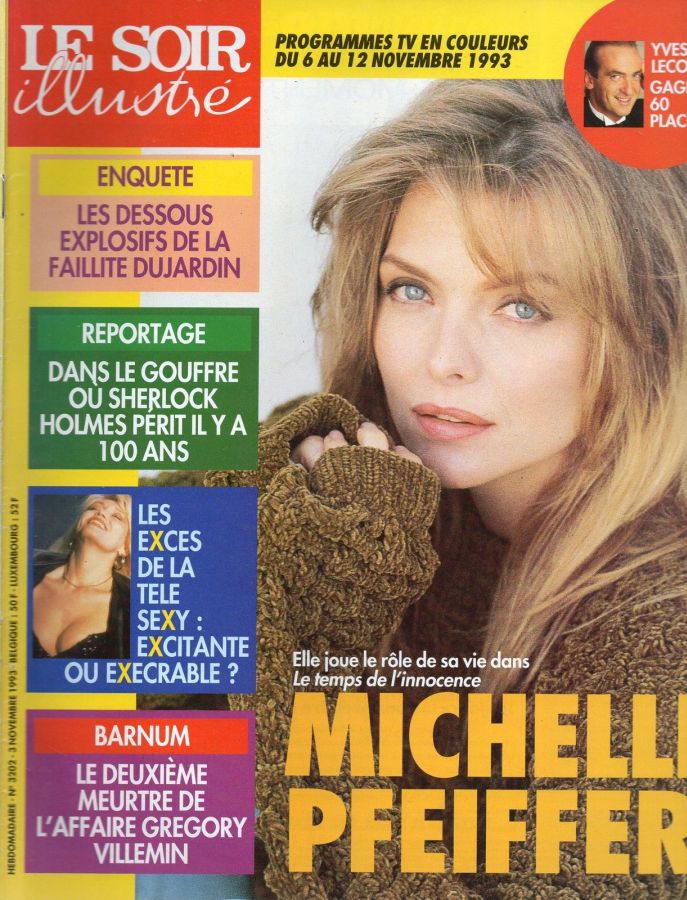 LE SOIR ILLUSTRE magazine side cover Issue 3202 3 November 1993