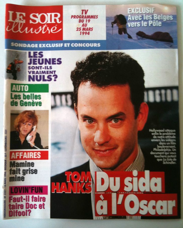 LE SOIR ILLUSTRE magazine side cover Issue 3221 16 March 1994