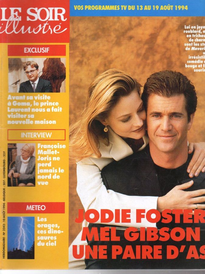 LE SOIR ILLUSTRE magazine side cover Issue 3242 10 August 1994