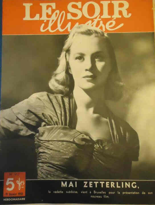 LE SOIR ILLUSTRE magazine side cover Issue 917 19 January 1950
