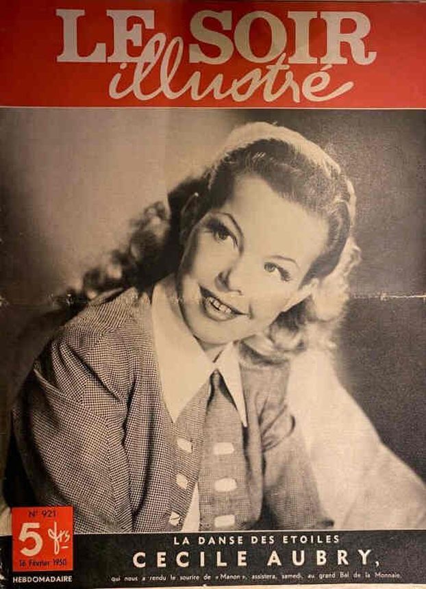 LE SOIR ILLUSTRE magazine side cover Issue 921 16 February 1950