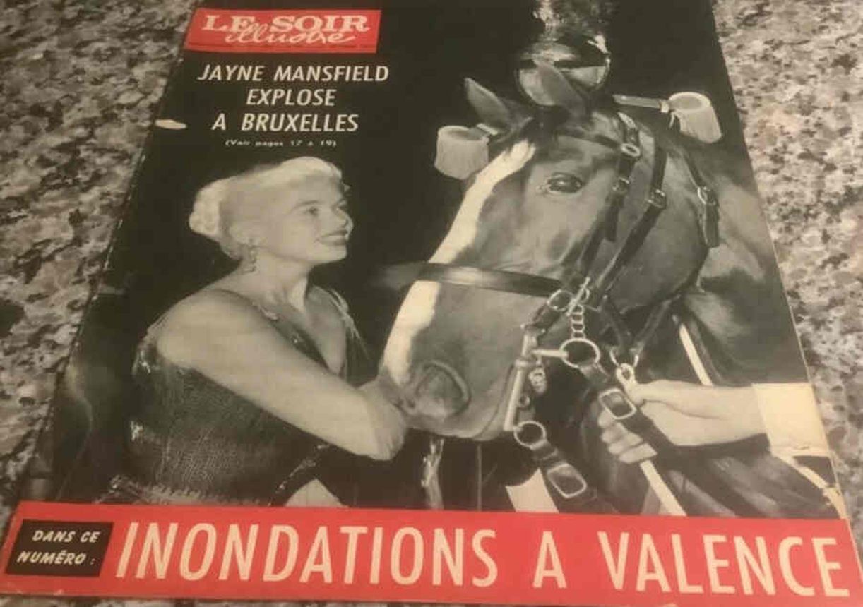 LE SOIR ILLUSTRE magazine side cover 24 October 1957