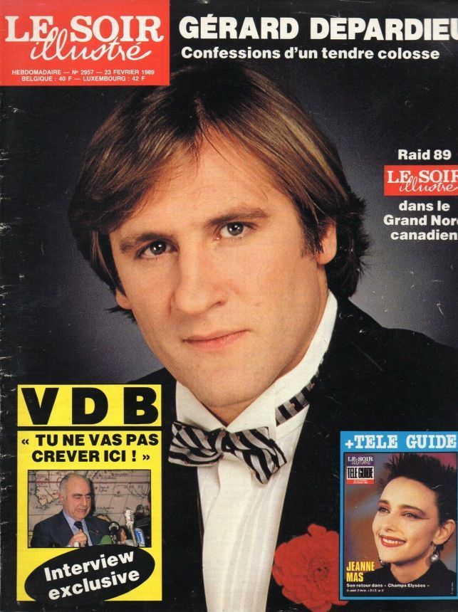 LE SOIR ILLUSTRE magazine side cover Issue 2957 23 February 1989