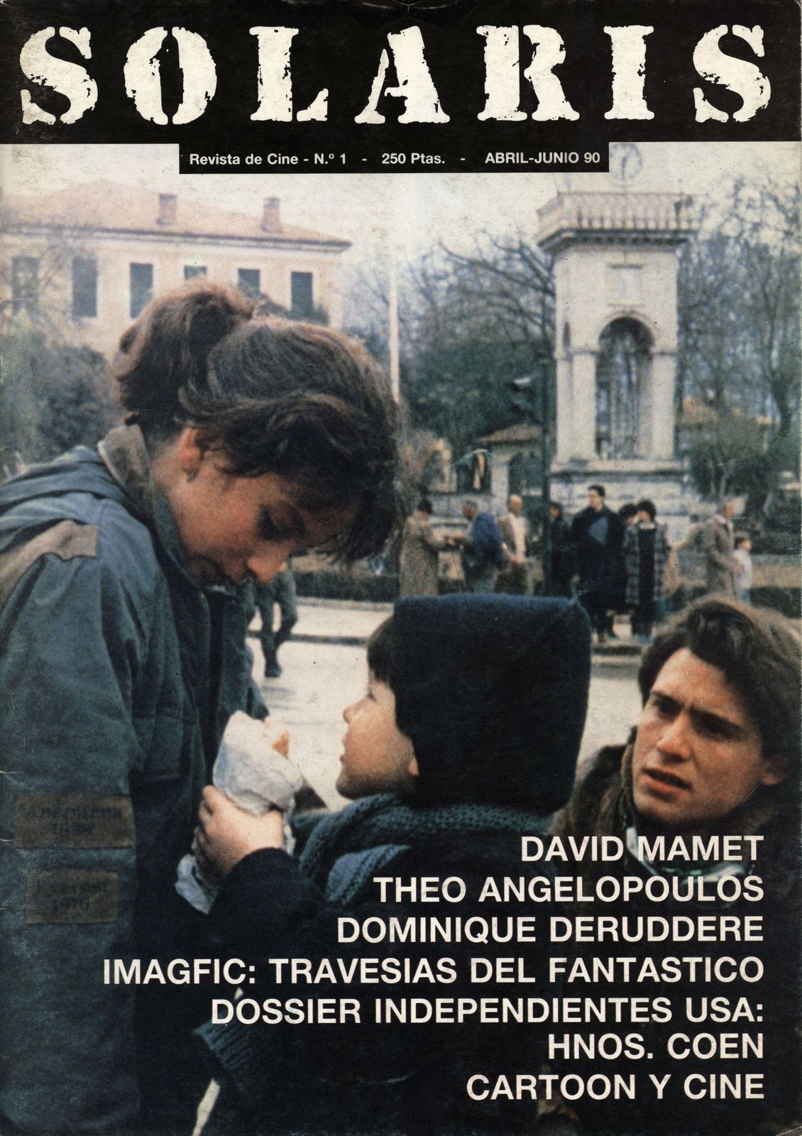 SOLARIS magazine side cover Issue 1  April/June 1990