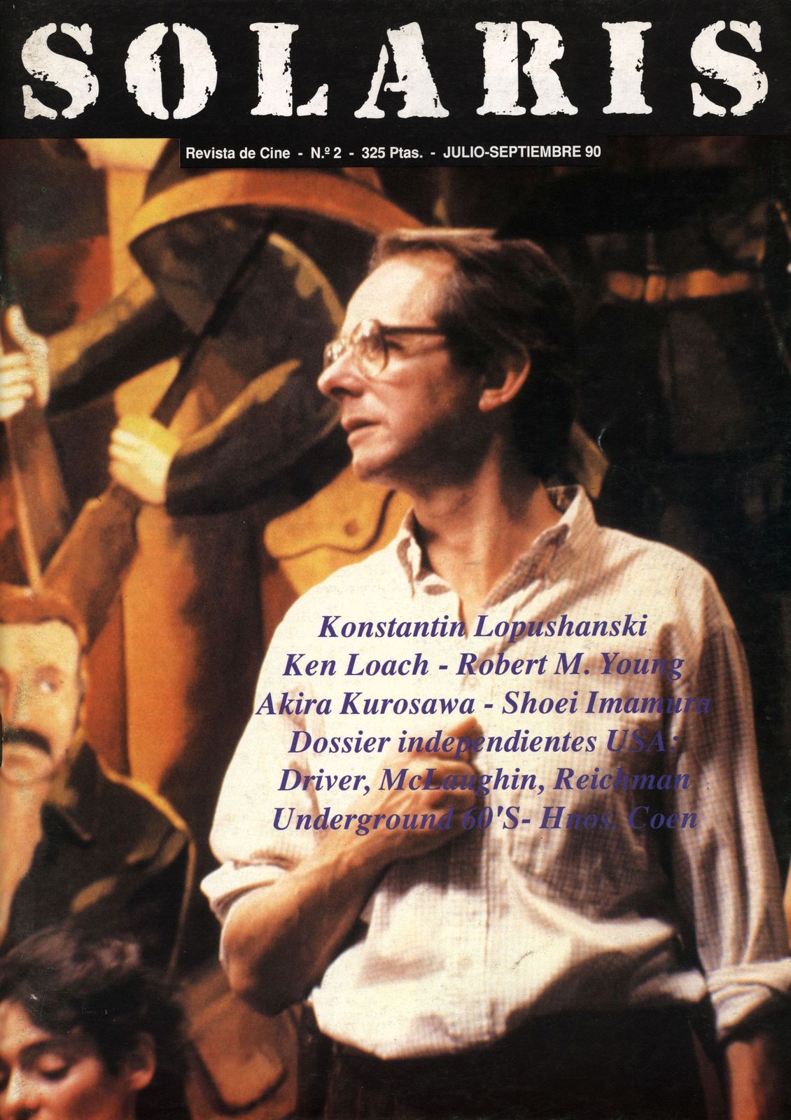 SOLARIS magazine side cover Issue 2  July/September 1990
