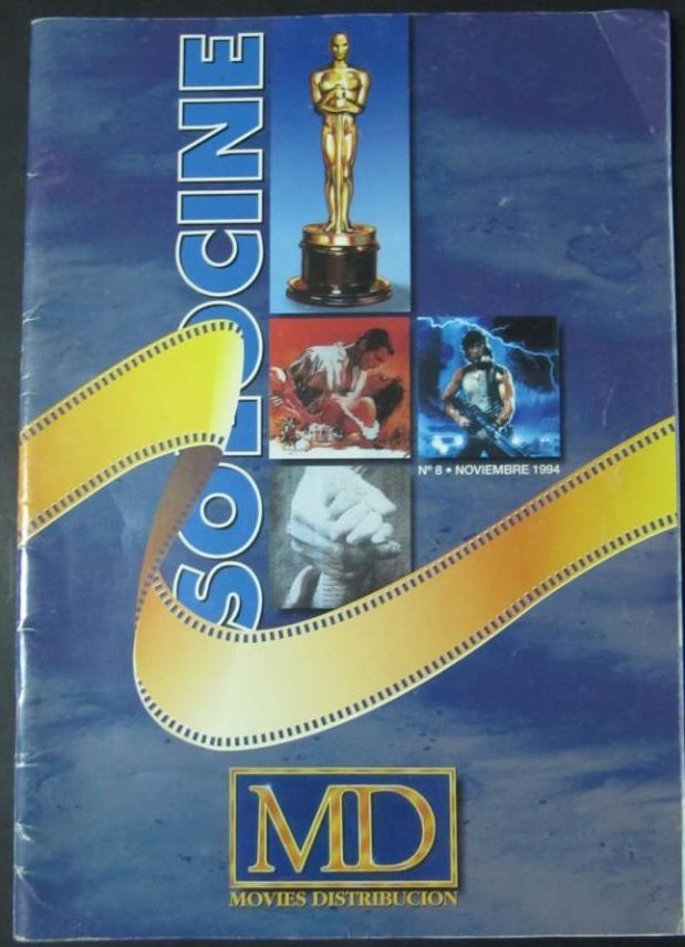 SOLO CINE magazine side cover Issue 8  November 1994