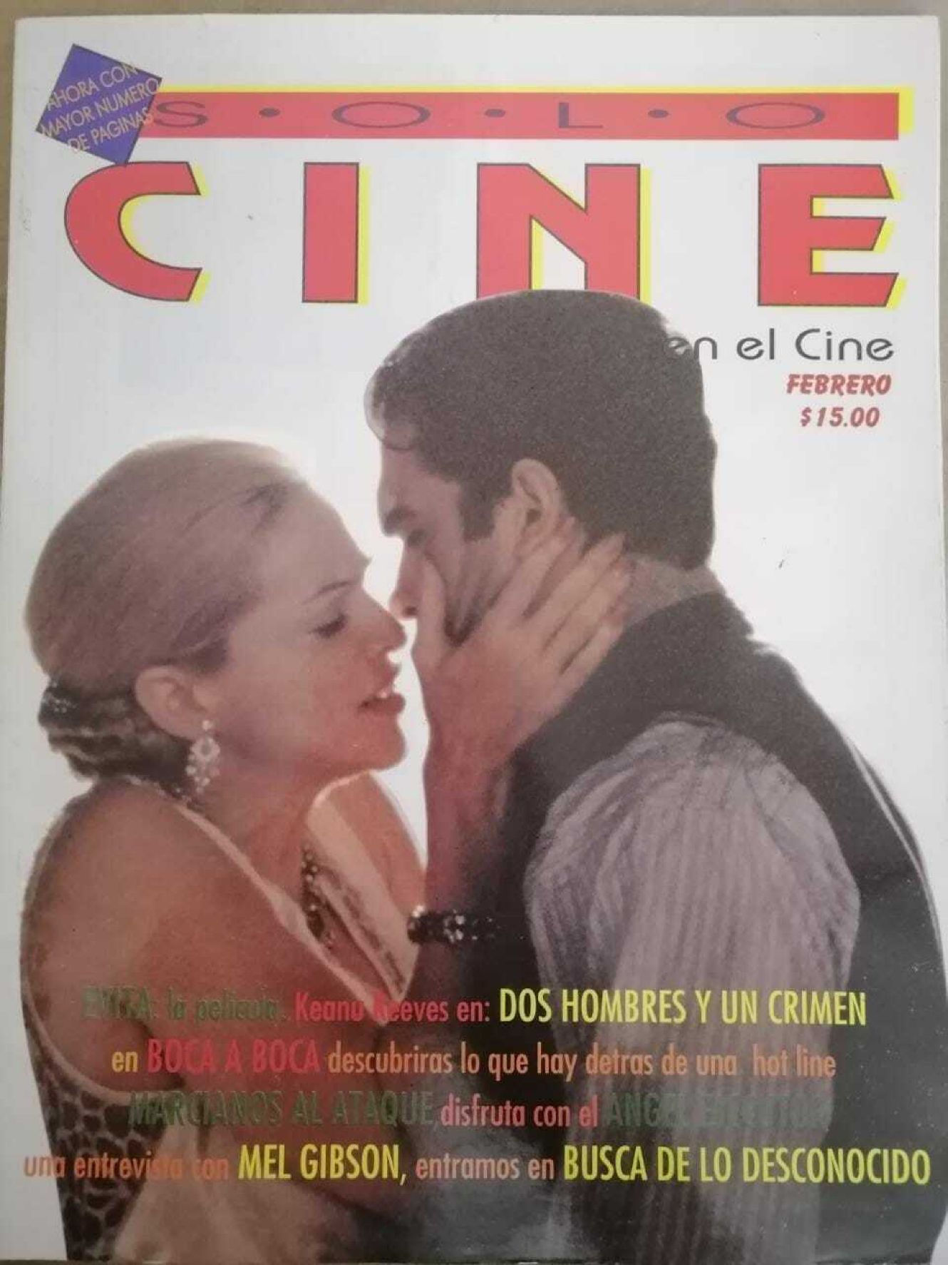 SOLO CINE magazine side cover  February 1996