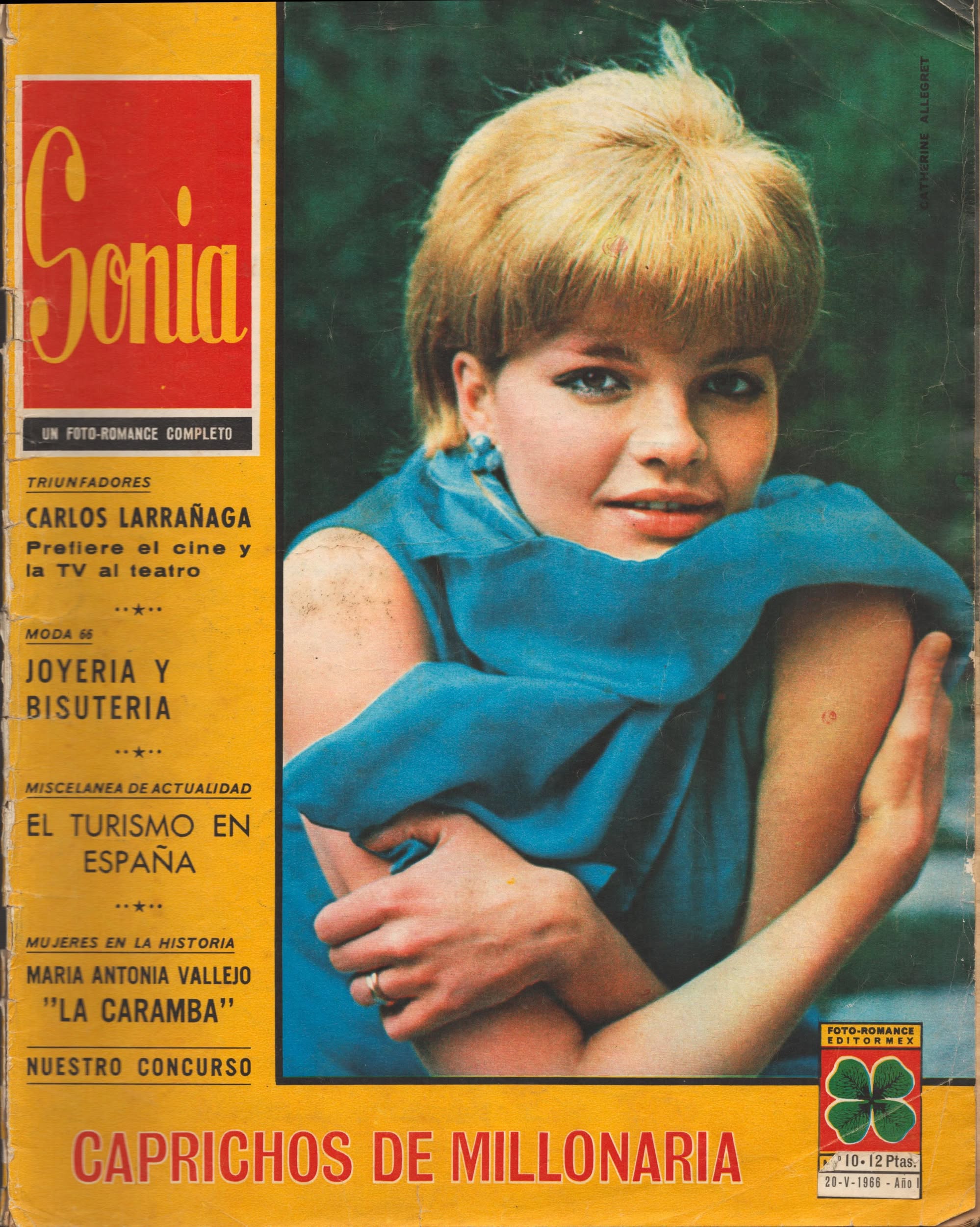 SONIA magazine side cover Issue 10  May 1966