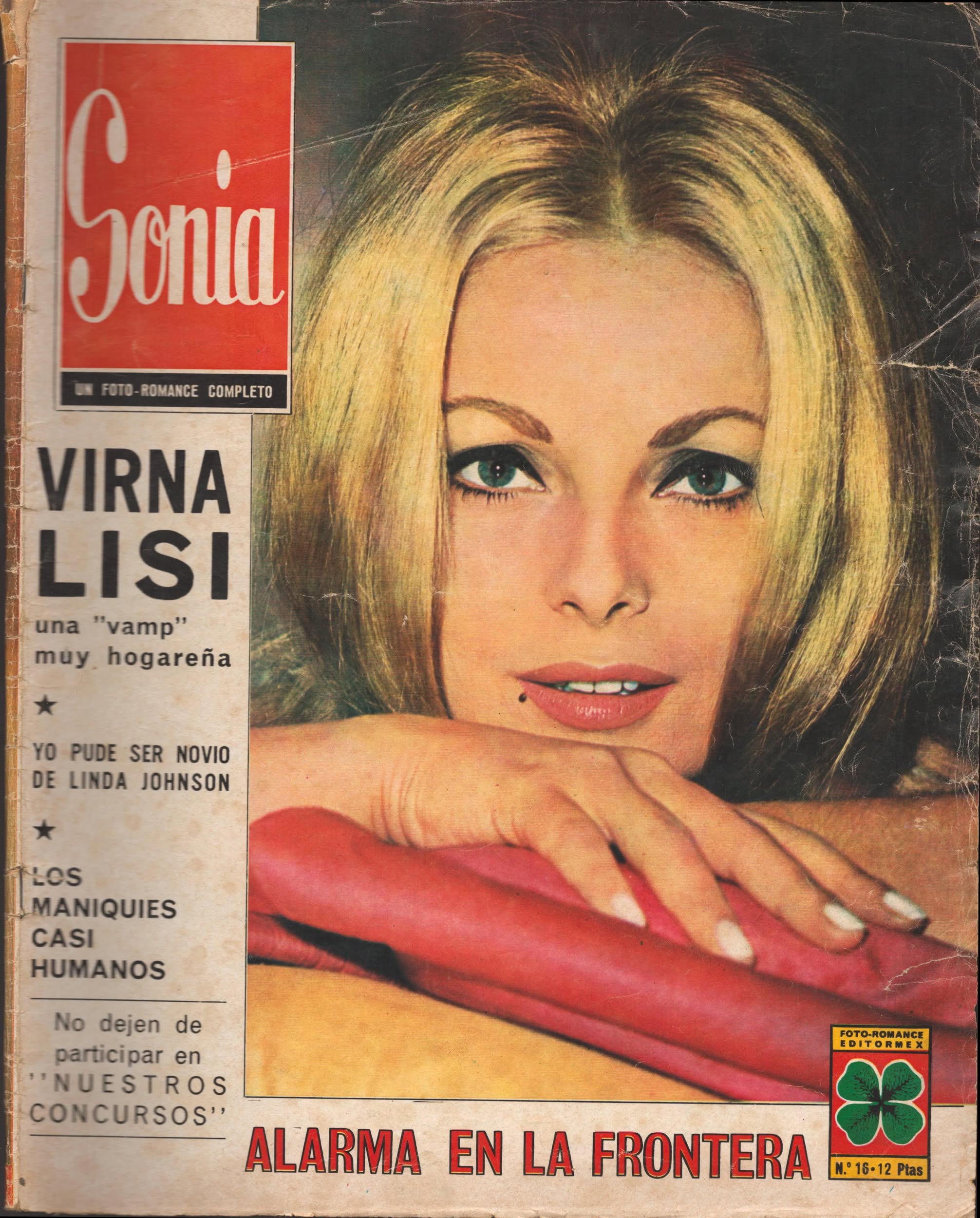 SONIA magazine side cover Issue 16  August 1966